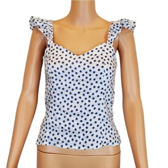 H&M polka-dot Sleeveless cropped top size XS - Picture 3 of 15